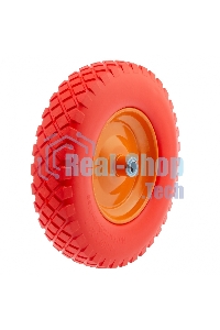 Колесо Palisad полиуретановое 4.80/4-8 длина оси 90 мм, подшипник 20 мм