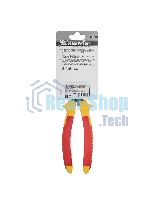 Плоскогубцы комбинированные Matrix, Insulated, 200мм, двухкомпонентные рукоятки