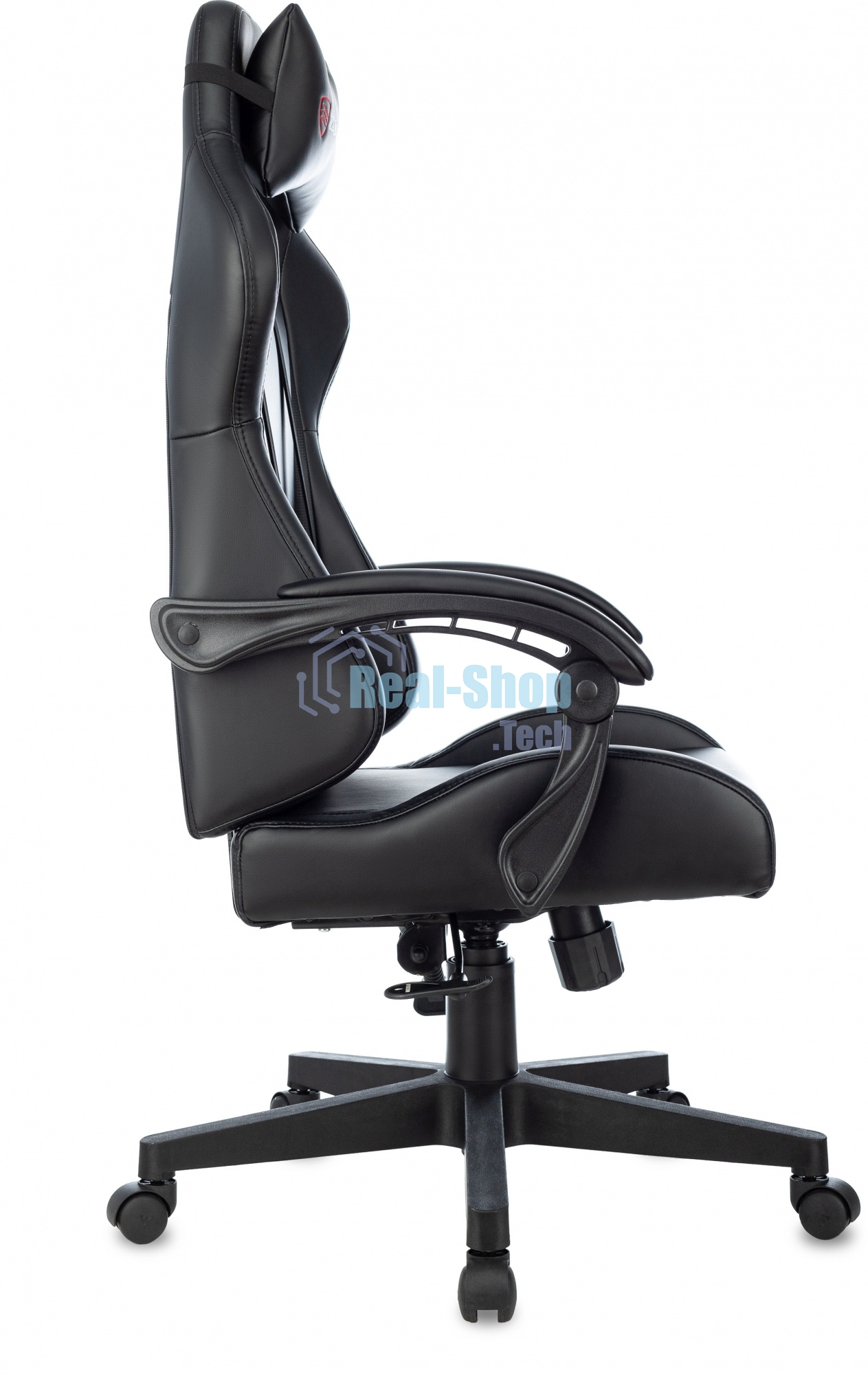 Кресло игровое Бюрократ Zombie GAME TETRA черный/карбон эко.кожа крестов. пластик