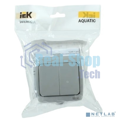 Выключатель 2-кл. 1п ОП Aquatic 10А IP54 ВС-20-2-0-А сер. IEK EVA20-K03-10-54