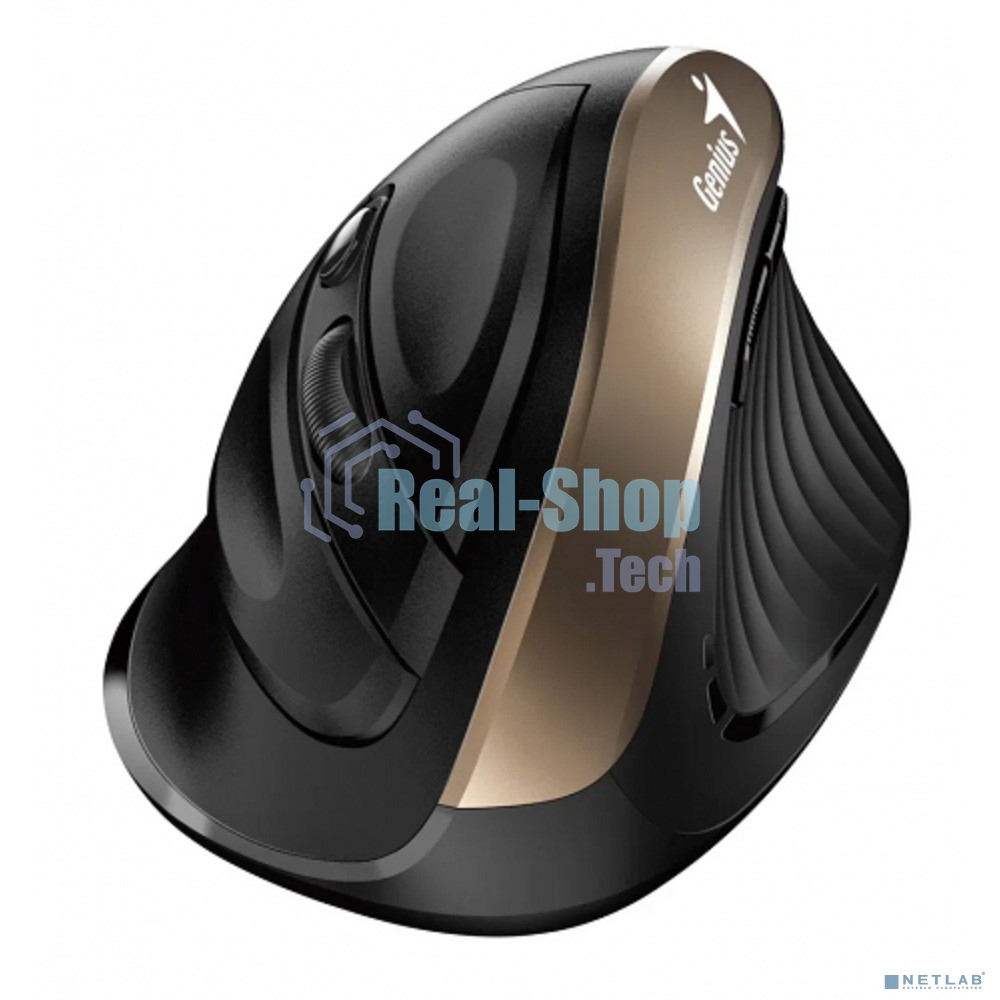 Мышь беспроводная Genius Ergo 8250S черный, 1600 dpi, радиоканал, USB, кнопки - 6