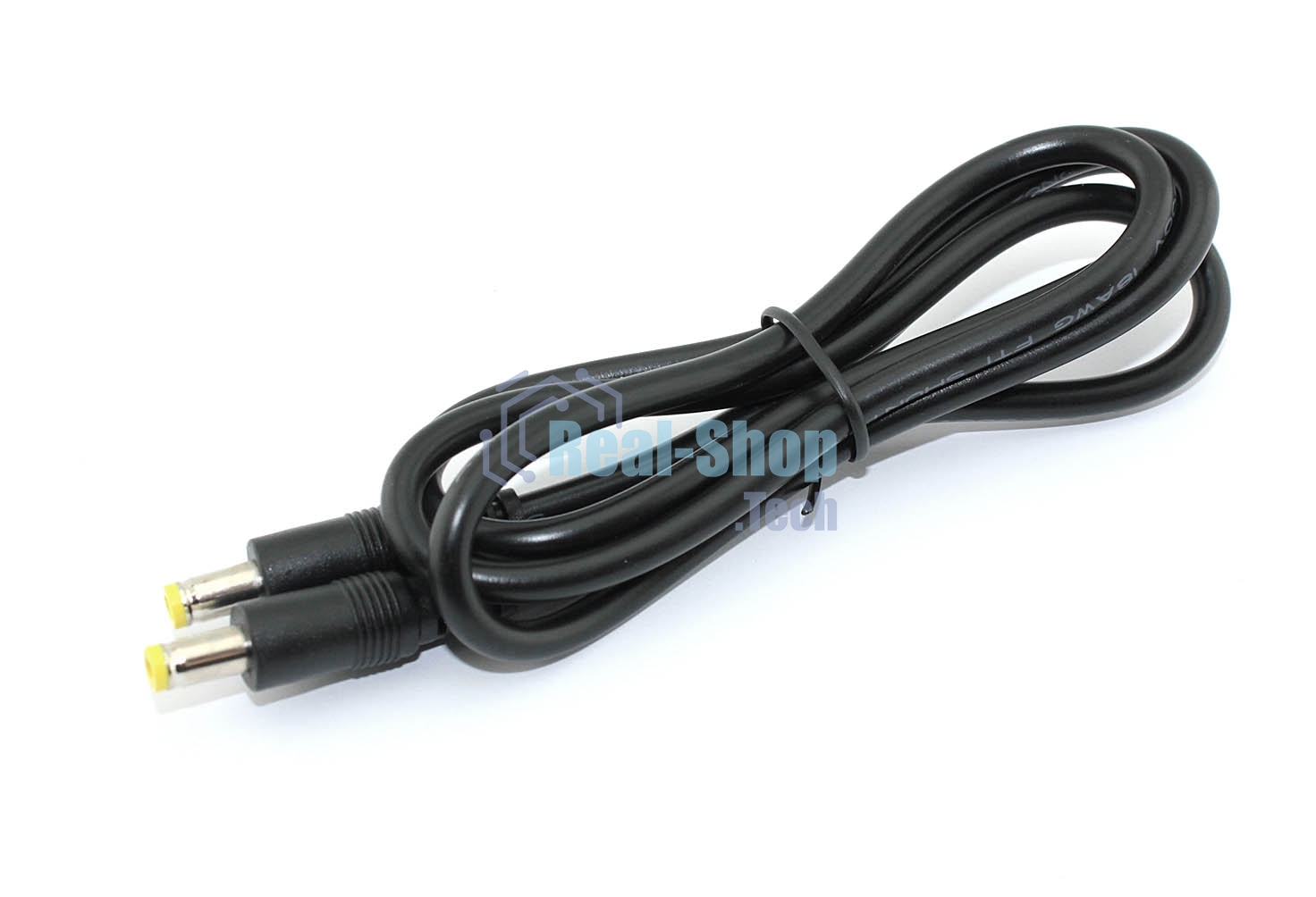 Кабель DC 5.5x2.5 18 AWG папа-папа 1 м с прямым штекером