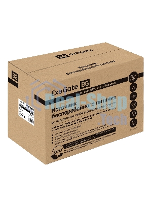 Источник бесперебойного питания ExeGate SpecialPro Smart LLB-2200.LCD.AVR.EURO.RJ.USB / 2200 ВА / 1300 Вт / 4 x CEE 7 (евророзетка)