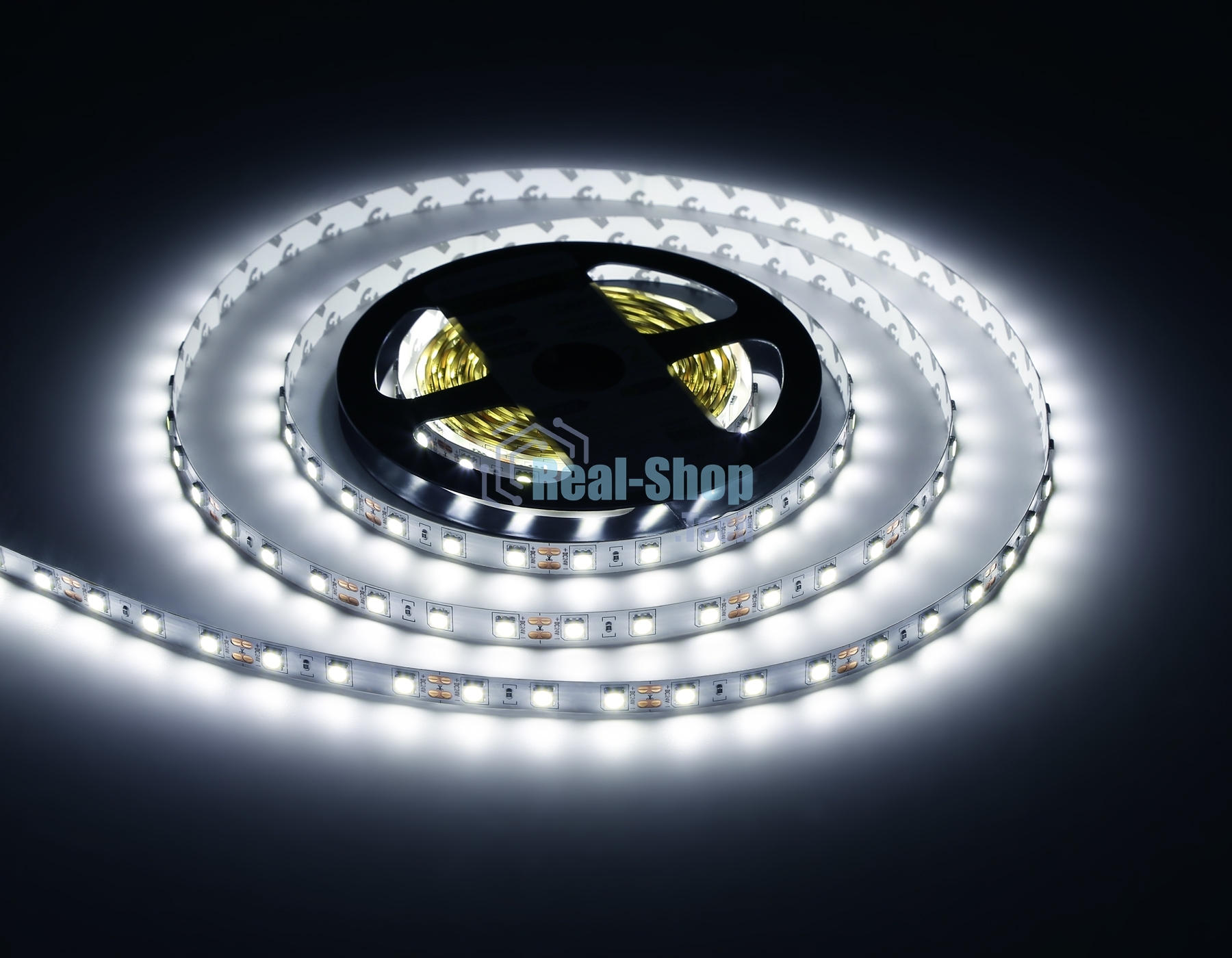 Светодиодная лента Ambrella light GS4003 5050 60Led/ 14.4W m/ 24V IP20 6500K/ 5000*10*1.87mm (2 конт.)