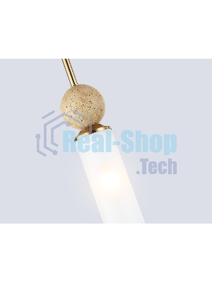 Светильник Ambrella light LH53256 BS/FR латунь/белый матовый E14 max 40W D80*470