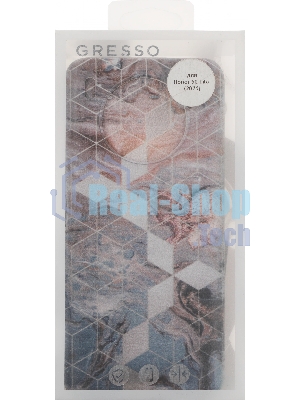 Чехол (клип-кейс) Gresso Meridian, для Honor 50 Lite, золотистый/синий gr17aaae8878