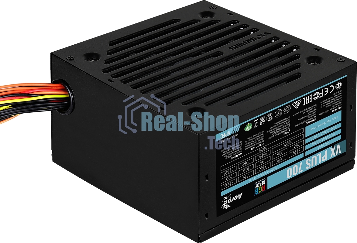 Блок питания Aerocool/Formula VX-700 PLUS RGb, 700Вт, 120мм, черный