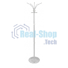 Вешалка напольная Бюрократ Класс-ТМ 116/WHITE белый основание круг наконечники черный крючки двойные для верхней одежды метал. (упак.:1шт) Вешалка напольная Бюрократ Класс-ТМ 116/WHITE белый основание круг наконечники черный крючки двойные для верхней одежды метал. (упак.:1шт)