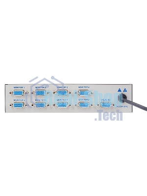 Делитель Rexant гнездо VGA на 8 гнезд VGA, 150 МГц, металл