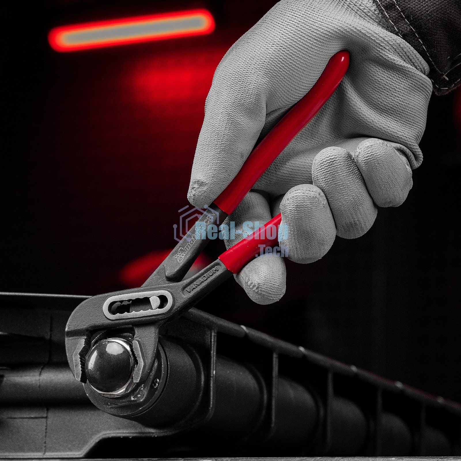 Переставные клещи Matrix 180 мм, хром-ванадий, обливные рукоятки