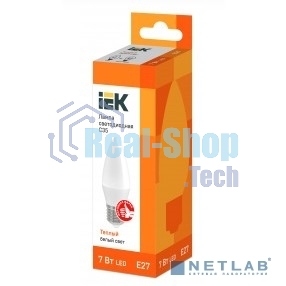 Лампа светодиодная ИЭК LLE-C35-7-230-30-E27 ECO C35 свеча 7Вт 230В 3000К E27