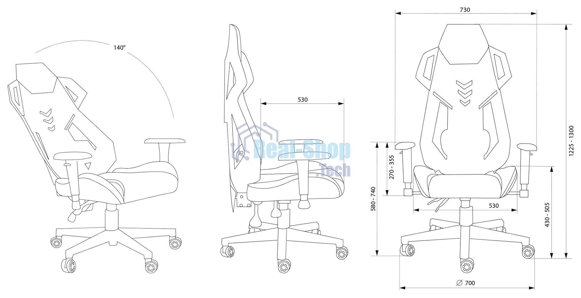 Кресло игровое Cactus CS-CHR-090BLR черный/красный, сиденье черный/красный, эко.кожа/сетка, крестовина пластик, пластик черный