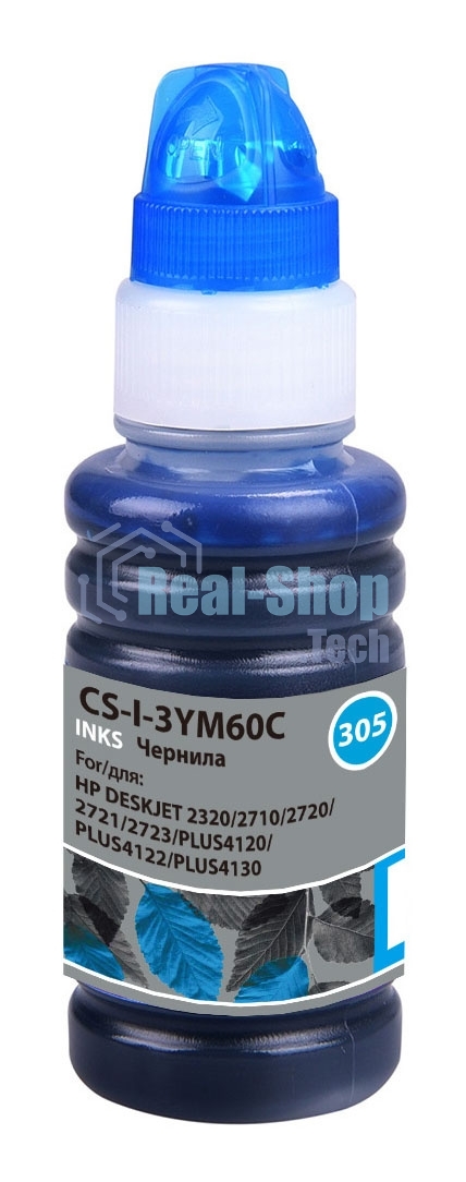 Чернила Cactus CS-I-3YM60C голубой100мл для HP DeskJet 2710/2120/2721/2722/2723