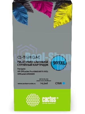 Картридж струйный Cactus CS-T6M03AE №903XL голубой (14.2 мл) для HP OJP 6950/6960/6970