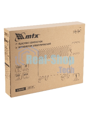 Конвектор электрический MTX CH-1500, белый, 1500 Вт, 20 м2, термостат