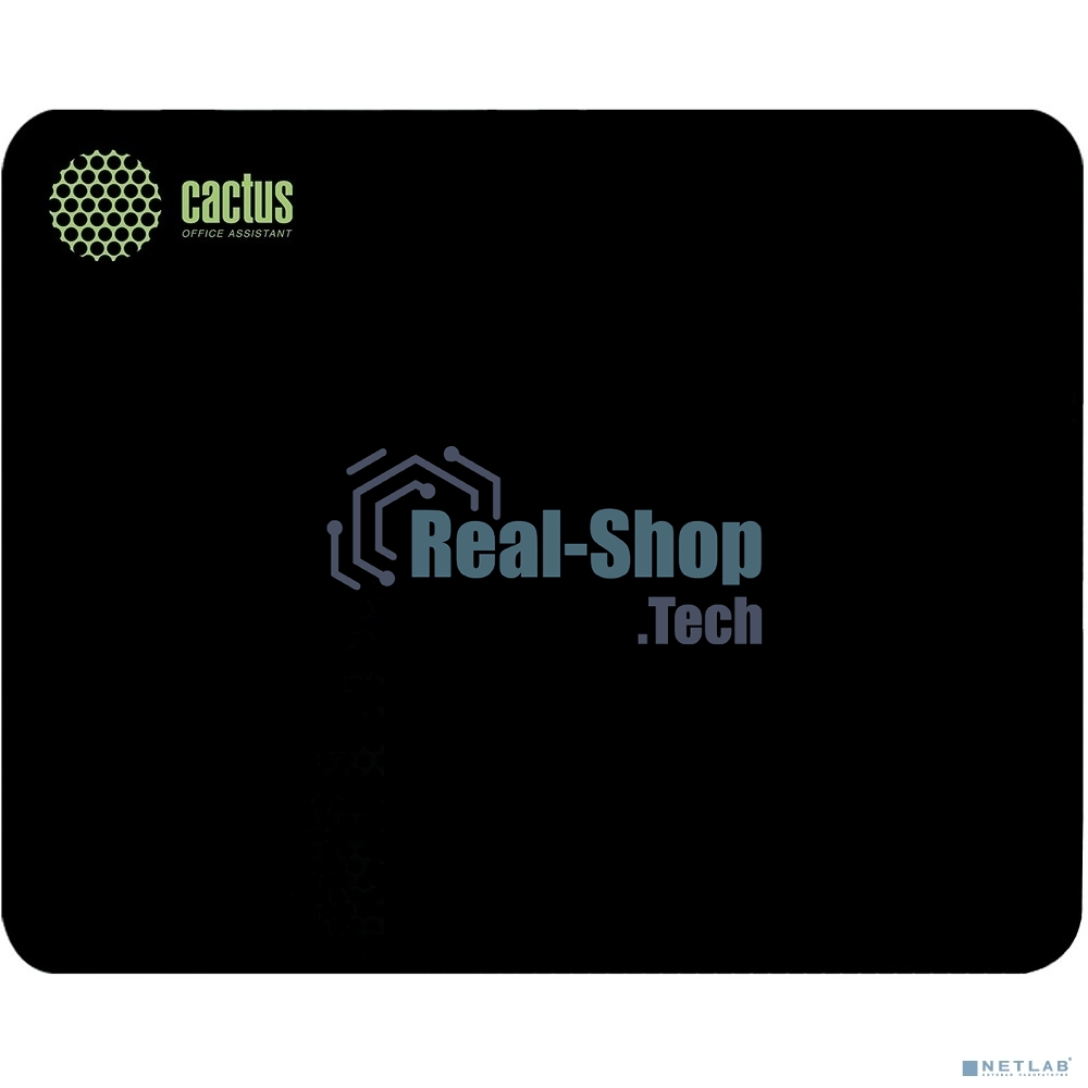 Коврик для мыши Cactus черный 220x180x2мм (CS-MPC-P01XS)