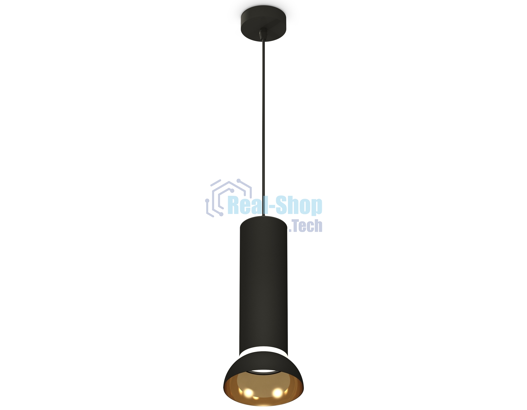 Светильник Ambrella Light XP8192101 SBK/PYG/CL черный песок/золото желтое полированное/прозрачный GX53 (A2333, C8192, N8145)