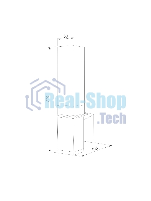 1534 TECHNO LED / Светильник садово-парковый со светодиодами чёрный