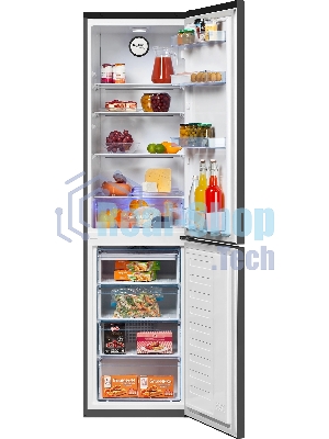Холодильник Beko B3R0CNK332HG темно-серый двухкамерный 200/100л морозилка снизу, No Frost