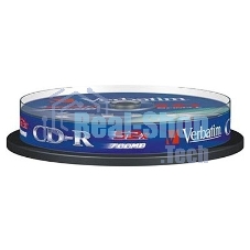 Диск CD-R Verbatim 700Mb 52x Cake Box (10шт) (43437)