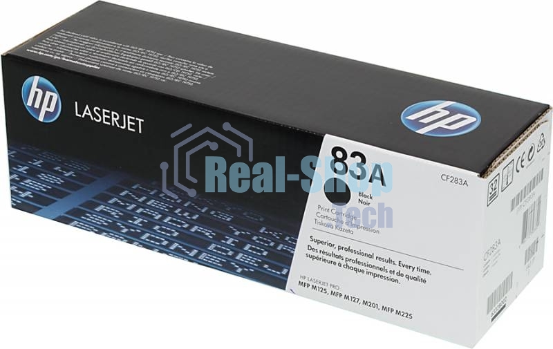 Тонер Картридж HP 83A CF283A черный для HP LJ Pro M125nw/M127fw (1500стр.)