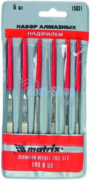 Набор надфилей Matrix алмазных 140х50х3 6шт