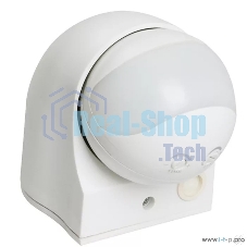 Детектор движения ДД 010 1100Вт угол. обз. 180град. IP44 бел. ИЭК LDD10-010-1100-001