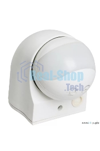 Детектор движения ДД 010 1100Вт угол. обз. 180град. IP44 бел. ИЭК LDD10-010-1100-001