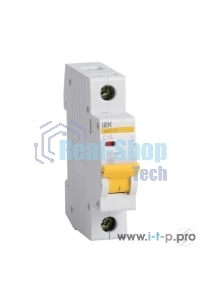 Выключатель автоматический модульный 1п B 10А 4.5кА ВА47-29 ИЭК MVA20-1-010-B