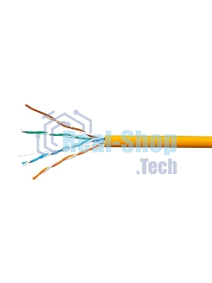 Кабель SkyNet Standart UTPнг-LSZH 4x2x0,48, низкое дымовыделение, нулевое содержание галогенов, медный, FLUKE TEST, кат.5e, однож., 305 м, box, оранжевый