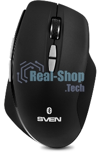 Мышь беспроводная SVEN RX-590SW черный, 1600 dpi, радиоканал, Bluetooth, USB, кнопки - 7