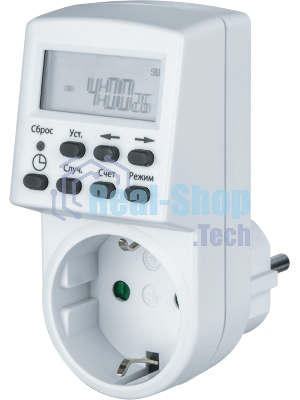 Таймер Navigator NTR-E-S01-WH розет. электрон.