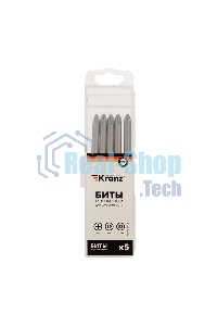 Бита Kranz PH2х90 мм для шуруповерта (упак. 5 шт.)