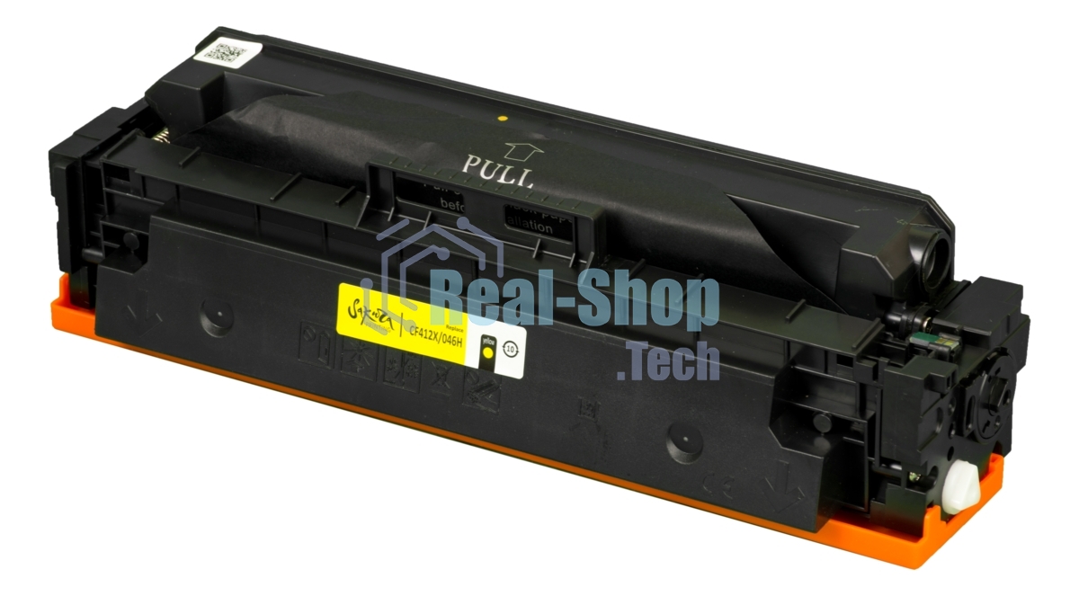 Картридж Sakura CF412X/046HY для HP и Canon, желтый, 5000 к.