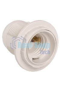 Патрон электрич. E27 Ппл27-04-К12 с кольцом пластик. бел. (инд. упак.) ИЭК EPP11-04-02-K01