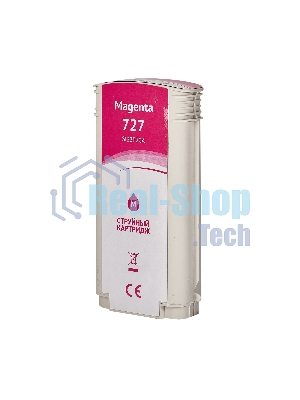 Картридж струйный Sakura B3P20A (№727 Magenta) для HP, пурпурный, 130 мл.