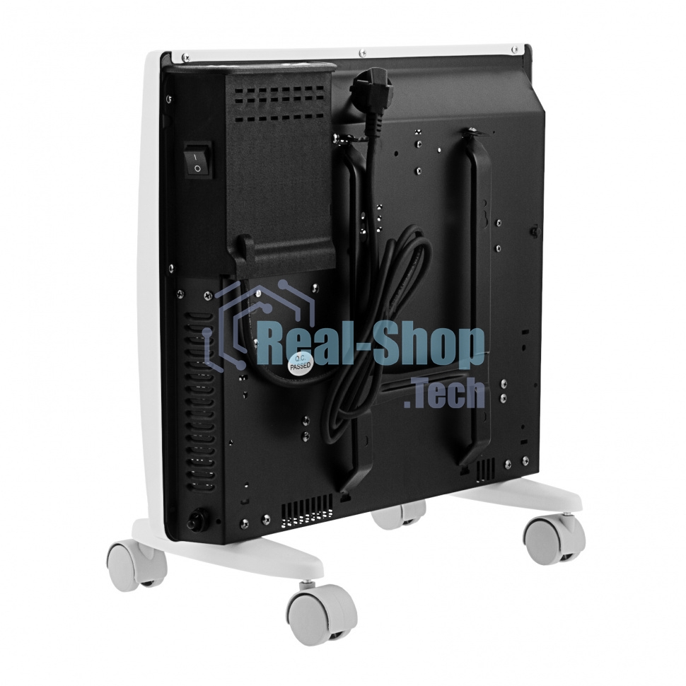 Конвектор гибридный Denzel HybridX-1000 белый, 1000 Вт, 20 м2, термостат, дисплей