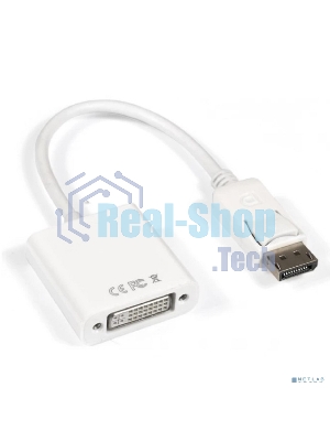 Кабель-переходник DisplayPort-DVI ExeGate EX-DPM-DVIF-0.1 (20M/19F, 0,1м)