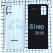 Задняя крышка для Samsung A715F Galaxy A71 (2019) серебристый