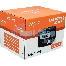 Напольный стабилизатор напряжения SMARTWATT AVR TOWER 3000RF (140W - 260W, 3000VA, 3 кВт, 50-60 Гц, LED-дисплей, релейны