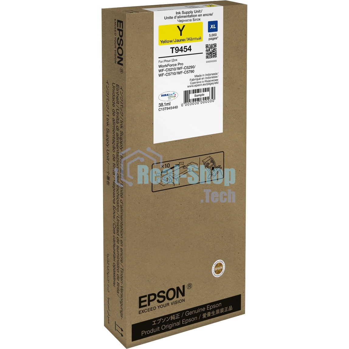Картридж струйный WF-C5xxx Series Ink Cartridge XL желтый 5 K pages