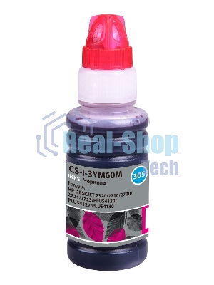 Чернила Cactus CS-I-3YM60M пурпурный100мл для HP DeskJet 2710/2120/2721/2722/2723