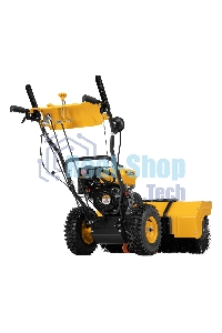 Гибридная снегоуборочная машина с функц. подметания Denzel SWB-800, 212 сс, руч. старт, 2 насадки