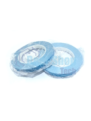 Термоскотч двусторонний 12 мм, 50 м 2 шт синий