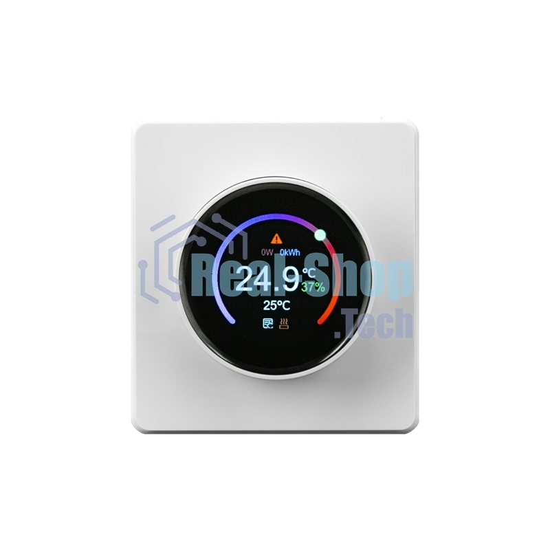 Терморегулятор Kranz KR-78-0728-1 ROUND Wi-Fi с/у перламутр