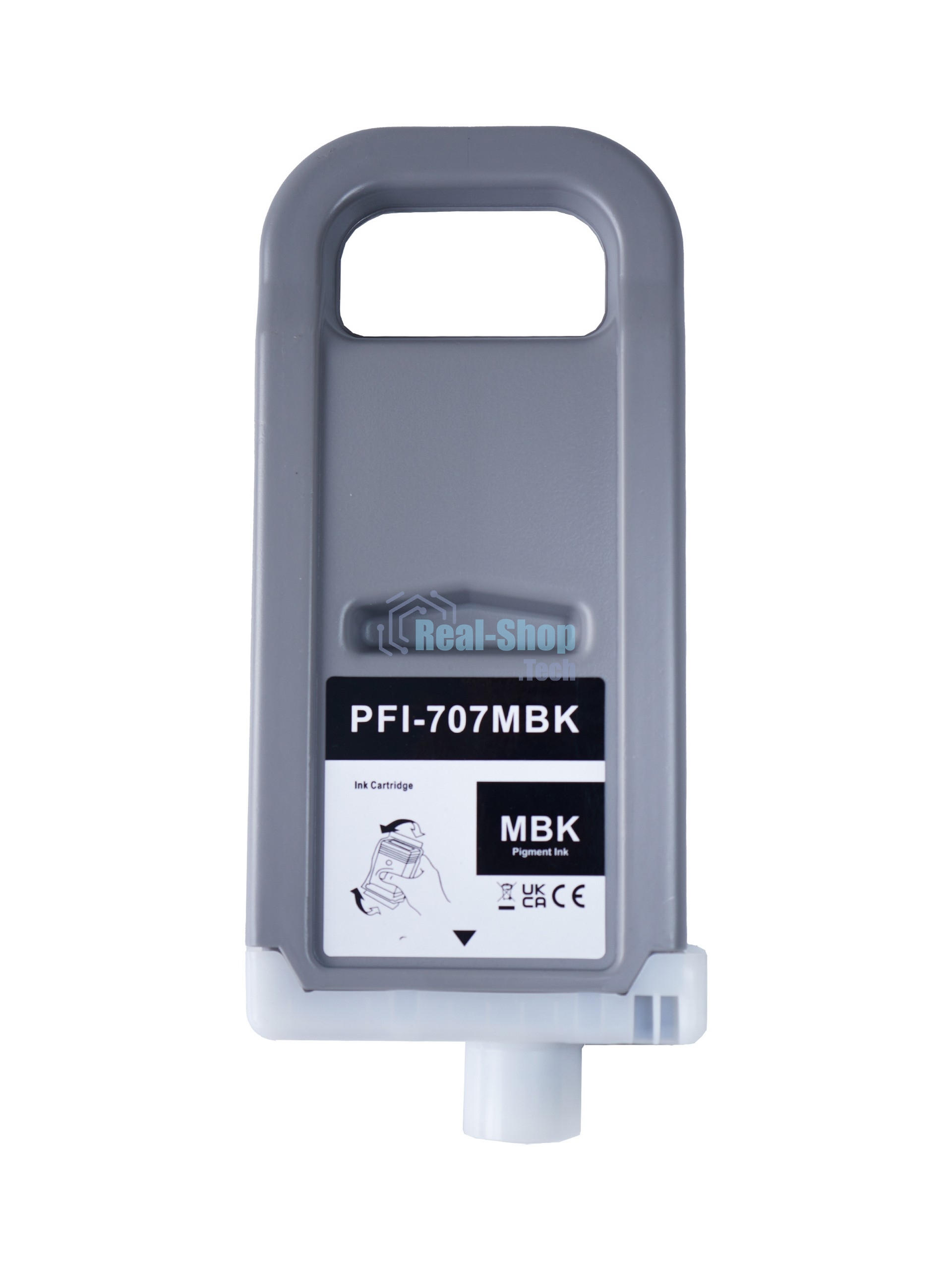 Картридж струйный Sakura 9820B001 (PFI-707MBK pigment) для Canon, матовый черный, 700 мл.
