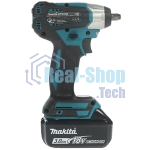 Гайковерт акк MAKITA DTW180RFE б\щет, 18В, 2x3Ач, Li-ion, 3600у\м, 180Нм, квадрат 3\8