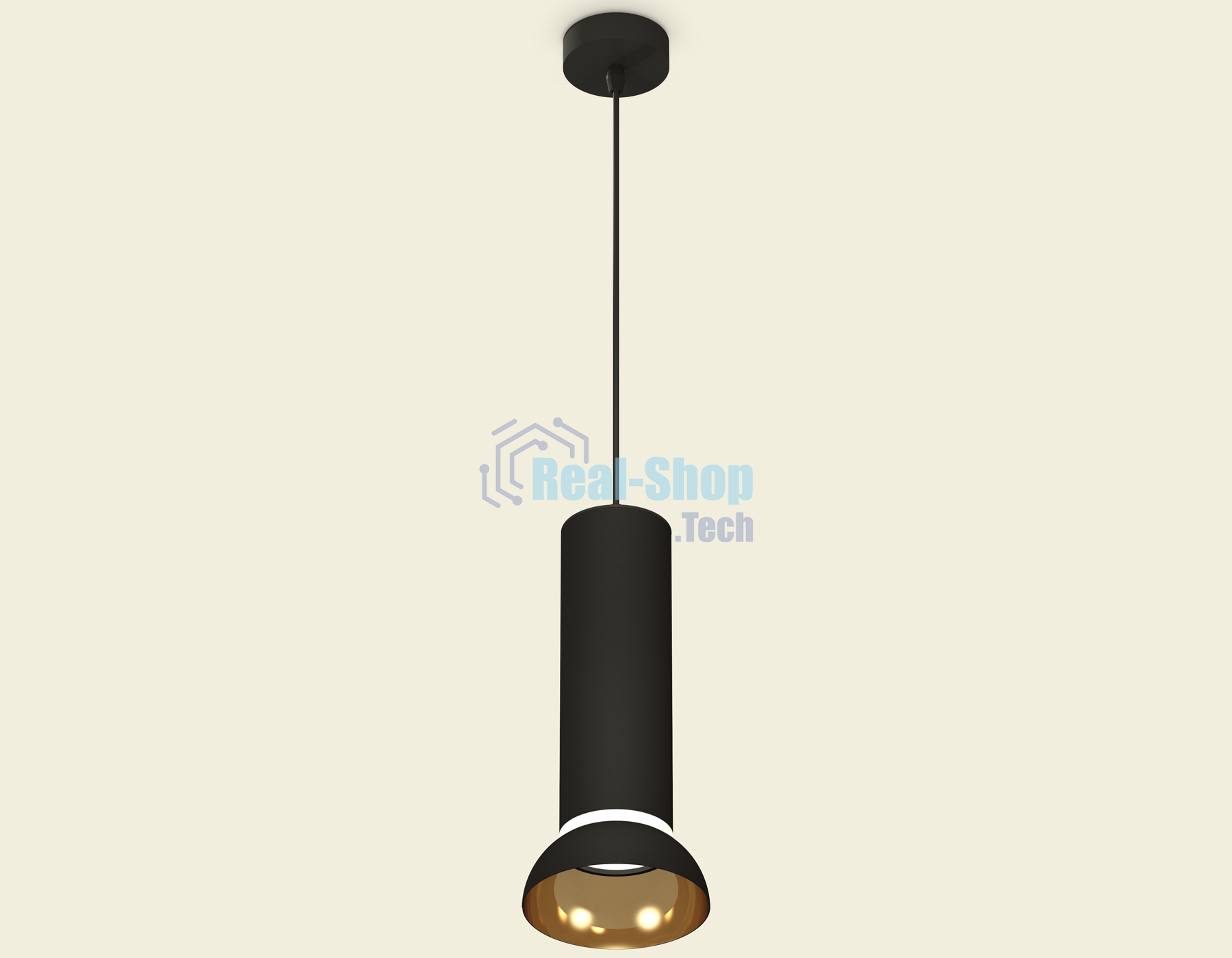 Светильник Ambrella Light XP8192101 SBK/PYG/CL черный песок/золото желтое полированное/прозрачный GX53 (A2333, C8192, N8145)
