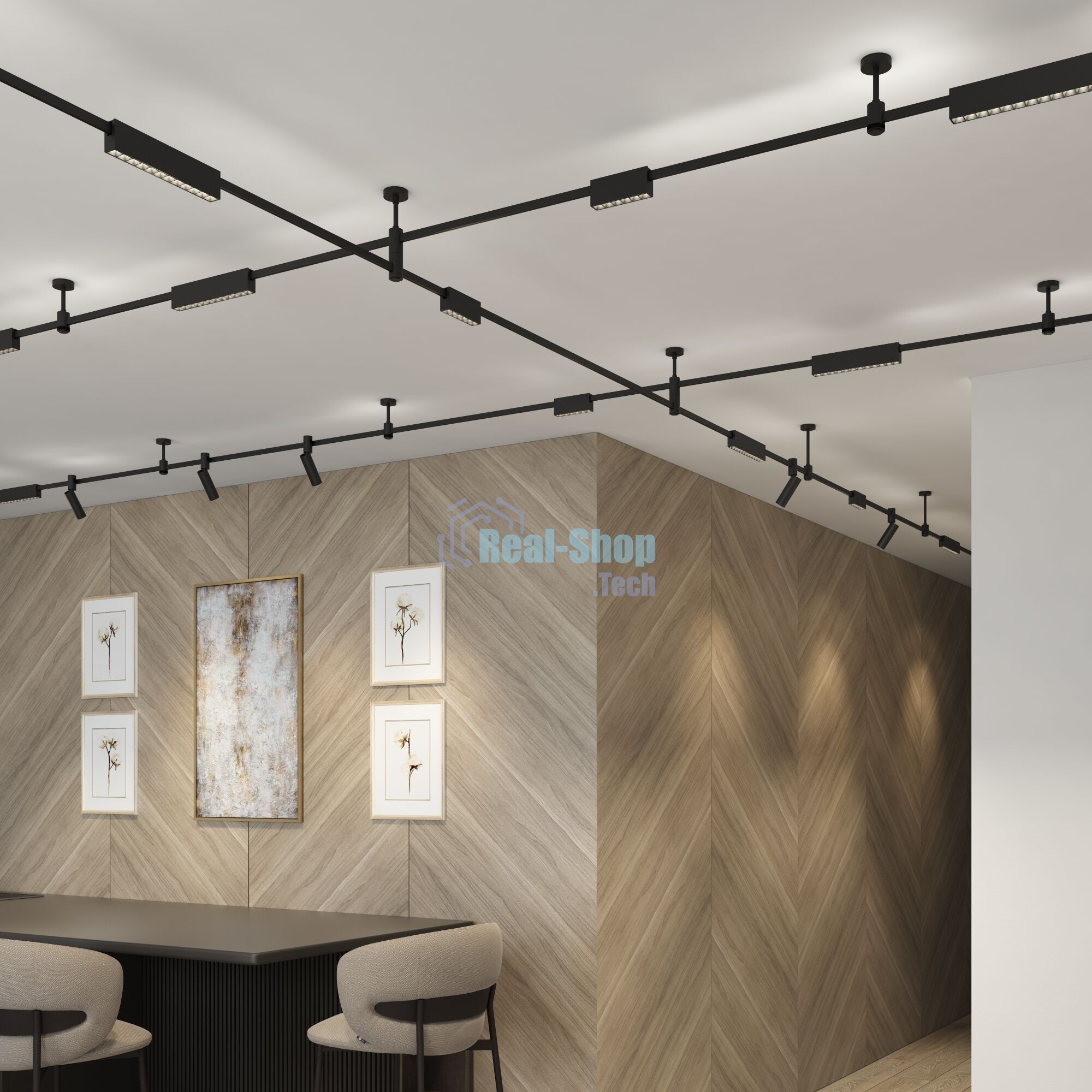 Трековый светильник 85121/01 12W 3000K  (чёрный)  Esthetic Magnetic