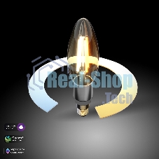 BLE1437/ Светодиодная лампа Свеча Smart F C37 Е14 5W 3300К-6500К CCT+DIM